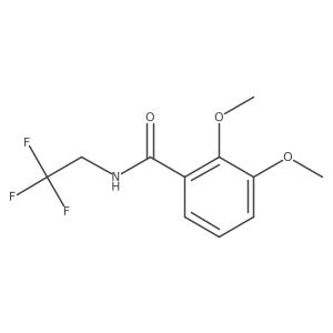 2,3-dimethoxy-N-(2,2,2-trifluoroethyl)benzamide结构式