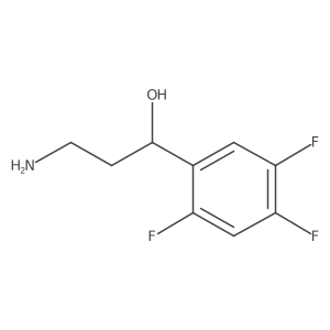 3-Amino-1-(2,4,5-trifluorophenyl)propan-1-ol Structure