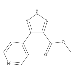 Methyl 5-(pyridin-4-yl)-1H-1,2,3-triazole-4-carboxylate结构式