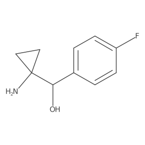 (1-Aminocyclopropyl)(4-fluorophenyl)methanol Structure