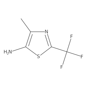 4-Methyl-2-(trifluoromethyl)-1,3-thiazol-5-amine结构式