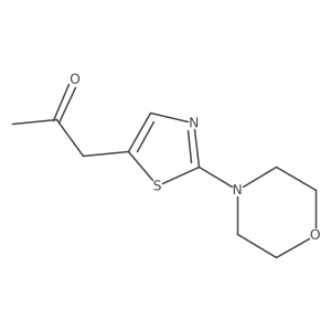 1-[2-(Morpholin-4-yl)-1,3-thiazol-5-yl]propan-2-one Structure