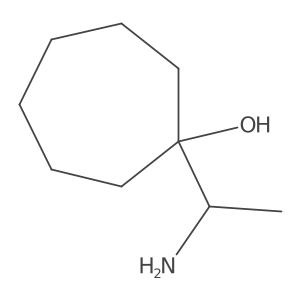 1-(1-Aminoethyl)cycloheptan-1-ol结构式