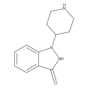 1,2-Dihydro-1-(4-piperidinyl)-3H-indazol-3-one Structure