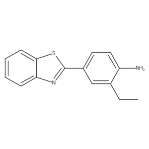 4-(2-Benzothiazolyl)-2-ethylbenzenamine Structure