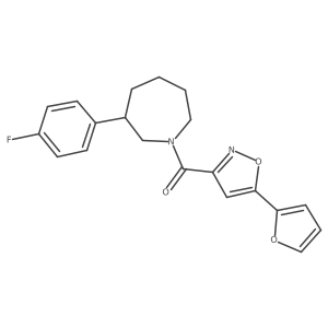 (3-(4-Fluorophenyl)azepan-1-yl)(5-(furan-2-yl)isoxazol-3-yl)methanone结构式