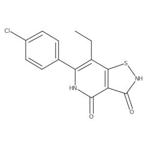 6-(4-Chlorophenyl)-7-ethylisothiazolo[4,5-c]pyridine-3,4(2h,5h)-dione Structure