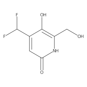 4-(Difluoromethyl)-6-(hydroxymethyl)pyridine-2,5-diol结构式