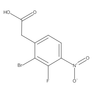 2-(2-Bromo-3-fluoro-4-nitrophenyl)acetic acid Structure