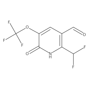 2-(Difluoromethyl)-6-hydroxy-5-(trifluoromethoxy)nicotinaldehyde Structure