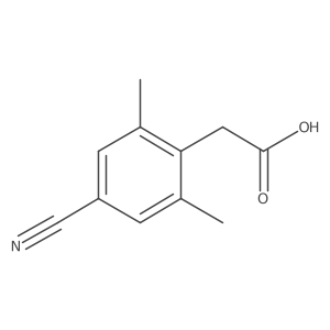 2-(4-Cyano-2,6-dimethylphenyl)acetic acid结构式