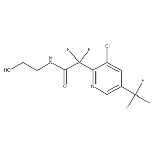 2-(3-chloro-5-(trifluoromethyl)pyridin-2-yl)-2,2-difluoro-N-(2-hydroxyethyl)acetamide结构式