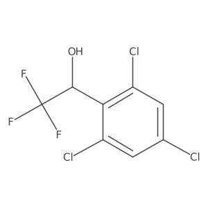 2,2,2-Trifluoro-1-(2,4,6-trichlorophenyl)ethan-1-ol Structure