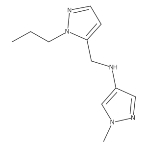 1-Methyl-N-[(1-propyl-1H-pyrazol-5-YL)methyl]-1H-pyrazol-4-amine Structure