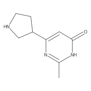 2-Methyl-6-(pyrrolidin-3-YL)pyrimidin-4-OL Structure