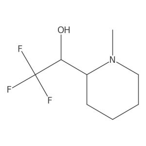 2,2,2-Trifluoro-1-(1-methylpiperidin-2-yl)ethan-1-ol结构式