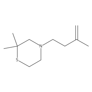 2,2-Dimethyl-4-(3-methylbut-3-enyl)thiomorpholine结构式