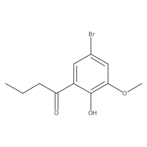 1-(5-Bromo-2-hydroxy-3-methoxyphenyl)butan-1-one结构式