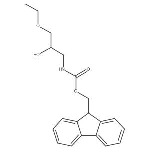 (9H-fluoren-9-yl)methyl N-(3-ethoxy-2-hydroxypropyl)carbamate结构式