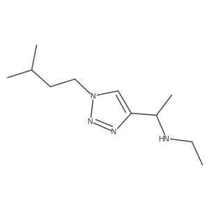 ethyl({1-[1-(3-methylbutyl)-1H-1,2,3-triazol-4-yl]ethyl})amine Structure