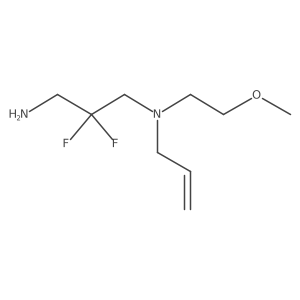 (3-Amino-2,2-difluoropropyl)(2-methoxyethyl)(prop-2-en-1-yl)amine结构式