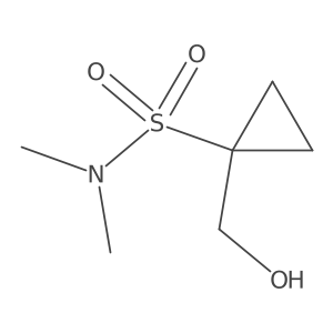 1-(Hydroxymethyl)-N,N-dimethylcyclopropane-1-sulfonamide结构式