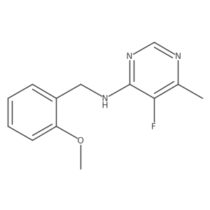 5-Fluoro-N-[(2-methoxyphenyl)methyl]-6-methylpyrimidin-4-amine Structure