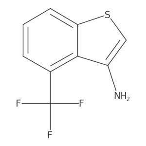 4-(Trifluoromethyl)benzo[b]thiophen-3-amine结构式