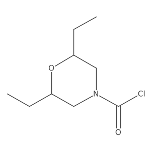 2,6-Diethylmorpholine-4-carbonyl chloride Structure
