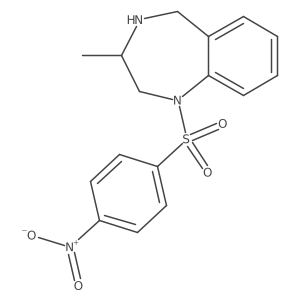 3-methyl-1-(4-nitrobenzenesulfonyl)-2,3,4,5-tetrahydro-1H-1,4-benzodiazepine Structure