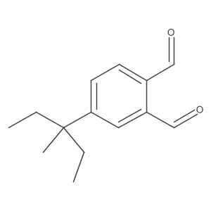 4-(1-Ethyl-1-methylpropyl)-1,2-benzenedicarboxaldehyde结构式