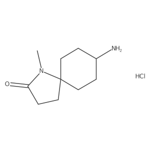 8-Amino-1-methyl-1-azaspiro[4.5]decan-2-one hydrochloride Structure
