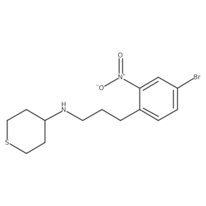 N-(4-bromo-2-nitrophenyl)tetrahydro-N-propyl-2H-thiopyran-4-amine结构式