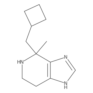 4-(cyclobutylmethyl)-4-methyl-3H,4H,5H,6H,7H-imidazo[4,5-c]pyridine结构式