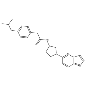 N-(1-([1,2,4]triazolo[4,3-b]pyridazin-6-yl)pyrrolidin-3-yl)-2-(4-(isopropylthio)phenyl)acetamide Structure