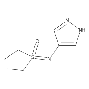 diethyl[(1H-pyrazol-4-yl)imino]-lambda6-sulfanone Structure