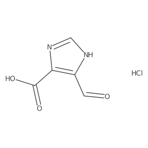 5-Formyl-1H-imidazole-4-carboxylic acid hydrochloride Structure