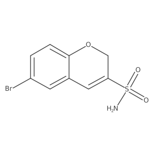 6-bromo-2H-chromene-3-sulfonamide结构式