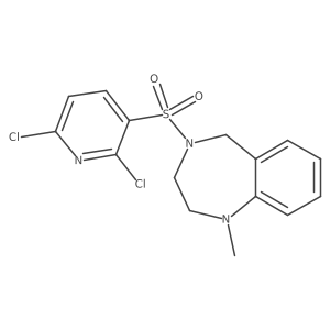 4-[(2,6-dichloropyridin-3-yl)sulfonyl]-1-methyl-2,3,4,5-tetrahydro-1H-1,4-benzodiazepine Structure