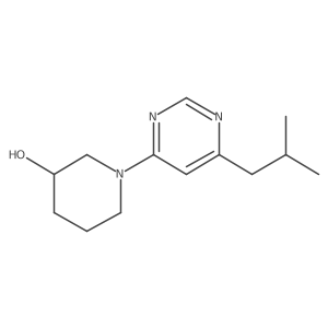 1-[6-(2-Methylpropyl)pyrimidin-4-yl]piperidin-3-ol结构式