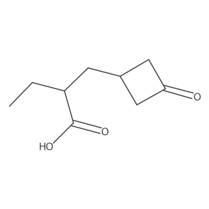 2-[(3-Oxocyclobutyl)methyl]butanoic acid Structure