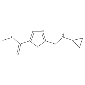 Methyl 2-[(cyclopropylamino)methyl]-1,3-thiazole-5-carboxylate结构式