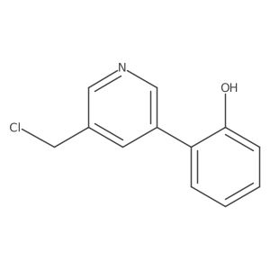 2-[5-(Chloromethyl)pyridin-3-yl]phenol Structure