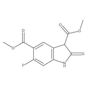 3,5-dimethyl 6-fluoro-2-oxo-2,3-dihydro-1H-indole-3,5-dicarboxylate Structure