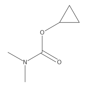 cyclopropyl N,N-dimethylcarbamate结构式