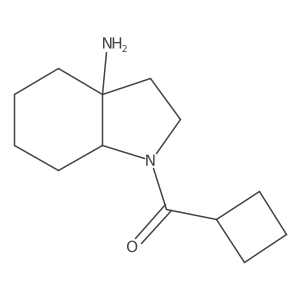 1-cyclobutanecarbonyl-octahydro-1H-indol-3a-amine结构式