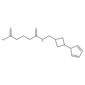 4-({[3-(1H-imidazol-1-yl)cyclobutyl]methyl}carbamoyl)butanoic acid Structure