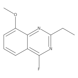 2-Ethyl-4-fluoro-8-methoxyquinazoline结构式