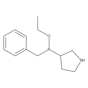 N-benzyl-N-ethoxypyrrolidin-3-amine结构式