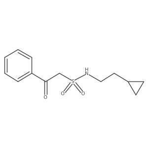N-(2-cyclopropylethyl)-2-oxo-2-phenylethane-1-sulfonamide Structure